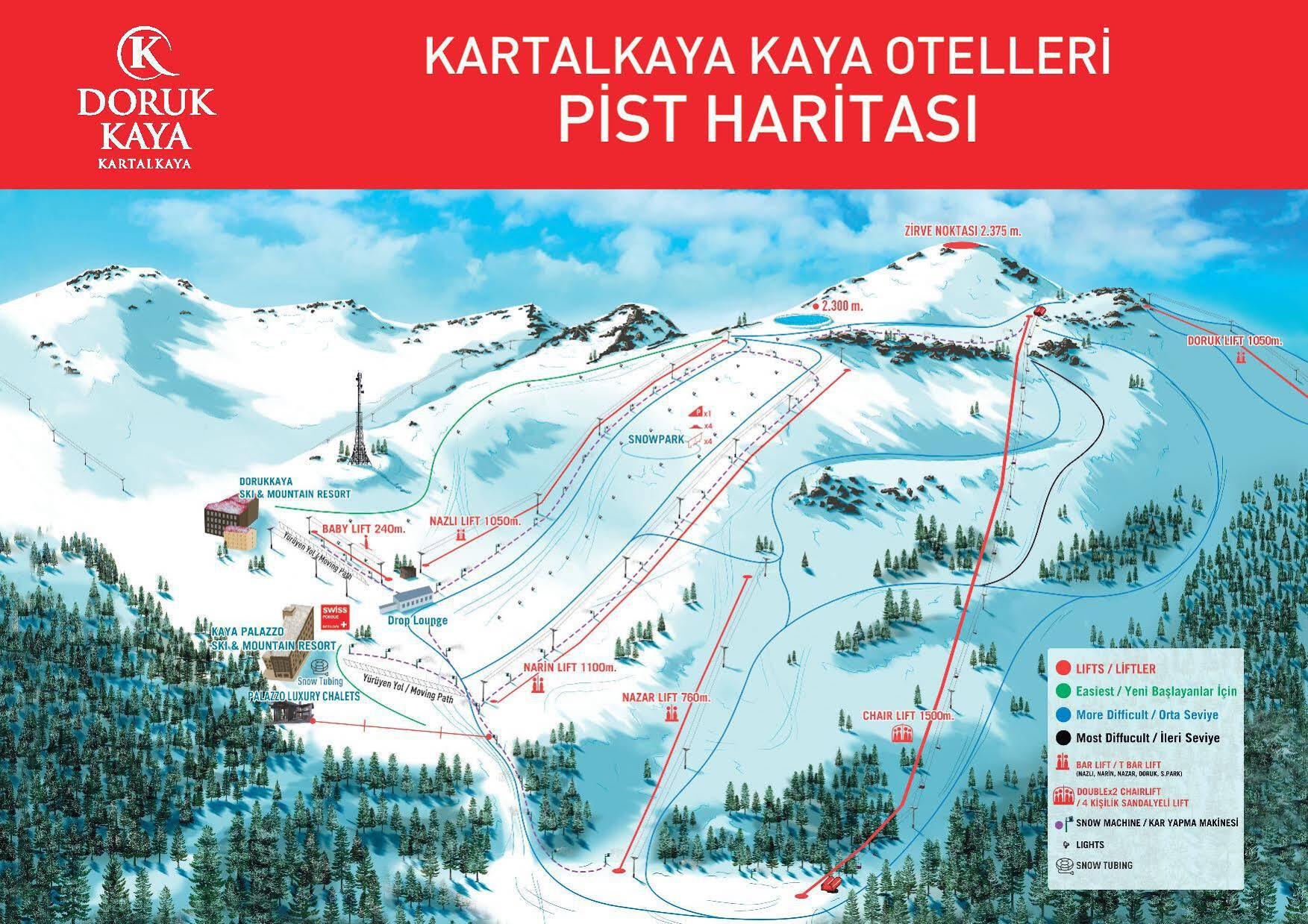 Dorukkaya Ski & Mountain Resort ボル エクステリア 写真